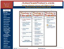 Tablet Screenshot of americannotary.com